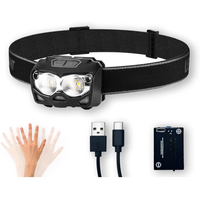 AliExpress NONE 500 Lumen USB-C Rechargeable Headlamp LED Headlamps Waterproof Flashlight Headlight Camping Running Cycling Fishing Head Lantern