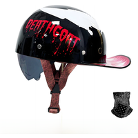 AliExpress NONE Motorcycle retro helmet universal cruise skateboard bike semi-helmet motorcycle new national standard summer