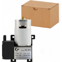 YC-P3 12V/24V 12L/min 12W -75Kpa DC Vacuum Pump Micro Diaphgram Pump