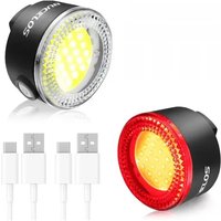 AliExpress BUCKLOS Bicycle Light Set COB Bright Cycling Light Lamp USB Recharge Bicycle Taillight Waterproof Cycling Tail-lamp Headlight