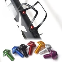 AliExpress MOONBIFFY Red / Purple / Green / Blue / Gold / Silver / Black Bike Water Bottle Cage Bolts Perfect for MTB and Road Cycling
