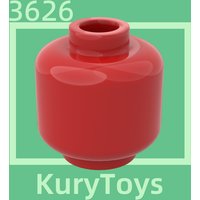 Kury Toys DIY MOC For 3626 #10pcs Building block parts For Body Part Head (Plain) - Blocked Open Stud