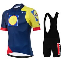 AliExpress NONE Lidl Soudal Quick Step Summer Bike Jersey Mtb Short Sleeve Cycling Set Bike Shorts Set MTB Ropa Ciclismo Bicycle Shirts Maillot