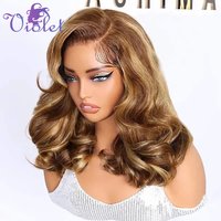 13x4 Body Wave 4/27 Highlight Ombre Lace Front Wigs Human Hair Honey Blonde Bob Wig Human Hair Pre Plucked Lace Frontal Bob Wigs