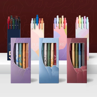 KACO 5pc/Lot Gel Pen Set 2021 New Pучка 0.5MM Color Ink Chinese Style School Pens Stationery Supplies for Student Office