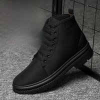 Men Boots Elevator Shoes Hidden Heels Canvas Heightening Shoes For Man Hidden Heels Increase Insole 10CM 8CM Sports Height Shoes