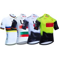 AliExpress EFAPEL New White Cycling Jersey TEAM UAE Bike Vest Maillot Men Women Quick Dry Ropa Ciclismo Bicycle Jersey T-shirt