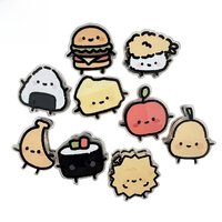 9pcs Cute Fruit Pp Clip Cartoon Ornaments Gift Sealing Clip Note Holder Student Cute Small Commodity Ornaments Cute Stationery