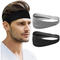 AliExpress Other Sports Headbands for Men Women 1PC Non-Slip Moisture Wicking Workout Sweatband Fitness Running Cycling Football Yoga Hairband