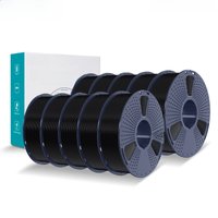 SUNLU PLA 3D Filament 1.75mm 10 Rolls 1KG Neatly Wound with Reuseable Spool 3D Printer PLA Filaments for Most FDM 3D Printers