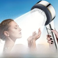 1pc Four-speed Adjustment Filtered Supercharged Shower Head With Water Seal Multi-functional Home Shower Bathroom Accessories