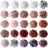AliExpress vinswet Undrilled Crystal Tumbled Stone Chips Beads Pink Natural Gem Quartz Stone Chips Agates Gravel Beads For Tank Bonsai Decoration