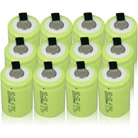 CITYORK 1.2V 4/5 SC Battery 2200mAh Sub C Rechargeable NI-CD Battery for DIY Screwdriver Electric Drill Flashlight SUBC Battries