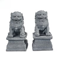Artificial Stone Lion Elephant Dragon Figurines Fairy Garden Bonsai Ornaments Lanscaping Feng Shui Aquarium Fish Tank Decoration
