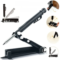 Carpentry Graffiti Line Measuring Hand Tools Multi-function Scribing Tool Aluminum Alloy Scribe Tool With Deep Hole Pencil