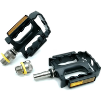 AliExpress NONE For Brompton Folding Bike Quick Release Pedal Aluminum Alloy Bearing Folding Bike MTB Pedals Safety Reflective Pedals