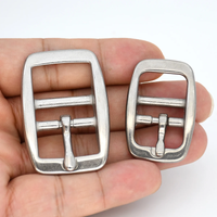 Stainless Steel Adjustable Belt Buckle Double-bar Pin Buckle Tri-glide Slider Horse Halter Harness Accessories Strap Parts