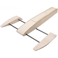RC Speed Boat 495mm Wooden Sponson Outrigger Shrimp Racing Boat Model Building Kits Radio Remote Control Speedboat