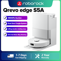 Roborock Qrevo Edge S5A (Upgrade von Qrevo Master), 17000 Pa Saugleistung, Duales Anti-Tangle-System, 75°C Heißwasser-Wischfunktion