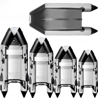 New Arrived 2.3~5.2m Inflatable Assault Boat Set 0.9mm Thickened Wear-resistant Alloy V-shaped Bottoms Canoeing Fishing Boat