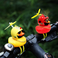AliExpress Bicycle Small Yellow Duck Motorcycle Decoration Airscrew Helmet Standing Duck Broken Wind Ducky For Bicycle Motor Riding Cycling
