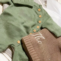 Personalized Name Newborn Infant Baby Boys Girls Bodysuit Custom Embroidery Baby Romper Set Baby Shower Birthday Party Gift Set
