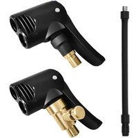 AliExpress NONE Bicycle air nozzle Brass Portable Inflatable Pump Bike Tire Air Chuck Pump Valve Connector Adapter Bicycle Tyre Wheel Valve part