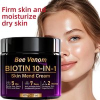 Bee Venom Biotin 10-in-1 Skin Mend Cream, Anti-Wrinkle & Anti-Aging, Fast Revitalizing & Firming, 5 Min Glow