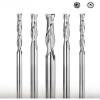 XCAN Milling Cutter 6mm Shank 2 Flute Flat End Mill for Wood PVC MDF Carbide End Mill CNC Spiral Router Bit Engraving Bit