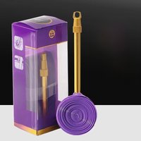 AliExpress OFFBONDAGE Aluminum Valve Ultralight Bike Inner Tube 700C Road Bicycle TPU Tire 60 80mm Length French Valve Super Light Tube