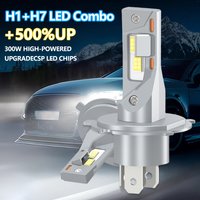 300W High Lumens Led Light Blubs Upgraded CSP Chips Plug and Play Car Headlamp Canbus Error Free 6500K Replacement Headlights