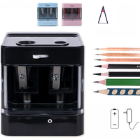 Tenwin Automatic Electric Pencil Sharpener mini Usb Dual power Sharpener supply School Students Stationery for 6-12mm pencil