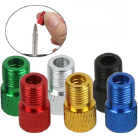 AliExpress NONE 4PCS Aluminum Alloy Bike Valve Adapter Convert Presta To Schrader Valve Bicycle Pump Air Nozzle Tube Tools Bicycle Accessories