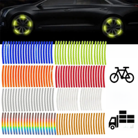 AliExpress Car Tire Rim Reflective Sticker Night Safety Warning Strip 20Pcs Reflector Hub Auto Stickers Wheel Decals Bike Motorcycle A8C6
