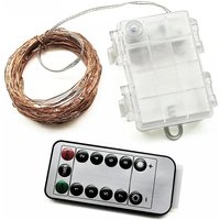 8 Modes Remote Control LED Fairy Lights Battery Operated Waterproof String Lights Outdoor For Wedding Christmas Party Decoration