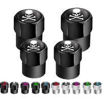 AliExpress NONE AUTCOAT 4Pcs Valve Stem Cap - Aluminum with Rubber Ring Tire Wheel Rim Dust Cover fits Car, Truck, Bike, Motorcycle, Bicycle