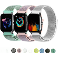 Nylon Loop Band For Amazfit GTS 4/3/2/2e Mini/GTR 4/3/Pro/GTR2/47mm/stratos 20mm/22mm Watch Bracelet Amazfit bip-U-S-lite strap