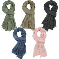 Cotton Linen Yarn-dyed Striped Men's Scarves Winter Men Scarf Tassel Long Shawl Bufanda Male Accessories