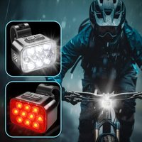 AliExpress NONE BUCKLOS USB Charge Bicycle LED Headlight Taillight Lightweight Bike Front Rear Lamp Waterproof Tail Lights Cycling Flashlight