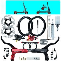 AliExpress Goodtaste ZOOM HB-875E 2-piston Electric Scooter Right Disc Hydraulic Brake Power Off Black Red Split Tube Parts Accessories tools Gasket