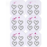 12 Pairs Simple Tiny Love Heart Stud Earrings Set for Women Girls Cute Ear Cartilage Helix Tragus Piercing Jewelry New Year Gift