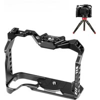 PULUZ for Canon EOS R10 EOS R7 Metal Camera Cage Stabilizer Rig With 1/4 & 3/8 Screw Holes Camera Cover Cage