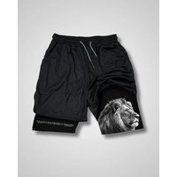 Classic Brand SAVD High Street Large Pattern Letter Print High Gram Heavy Woven Quick Dry Casual Sports Shorts
