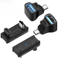 140W Fit for Steam Deck 2-in-1 Extension Connector Right Angle Type-C USB C Adapter For ASUS Rog Ally Game Console Accessories