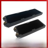 240 360 Copper Computer Water Cooling Radiator, 30mm Think Exhaust Heat Exchanger Dissipation Support 12cm Case Fan