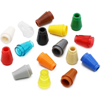Marumine MOC Bricks 1x1 without Top Groove Cone 50PCS Compatible 4589 6188 59900 Building Blocks Accessories Assembles Particles