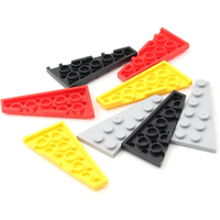 Rainbow Pig MOC Parts 54383 54384 Wedge Plate 6 x 3 Right + Left Bricks DIY Assmble Building Blocks Particle Kid Puzzle Toy Gift