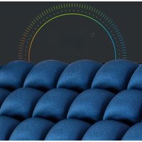5D Air Pressure Seat Cushion - Polyester Office Chair Pad with Lumbar Support, Non-Inflatable Car & Wheelchair Cushion