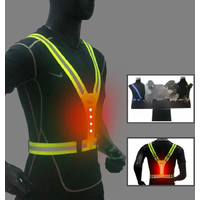 AliExpress NONE Safety Reflective Vest LED Running Light Adjustable Cycling Vest Night Warning Work Fishing Sports Vest