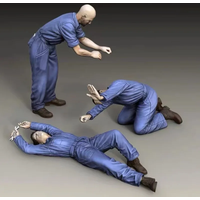 1/35 Scale Resin Figure Model Building Kits Historical Miniature Hobby Toy Repair Group 3 People Unassembled and Unpainted 965